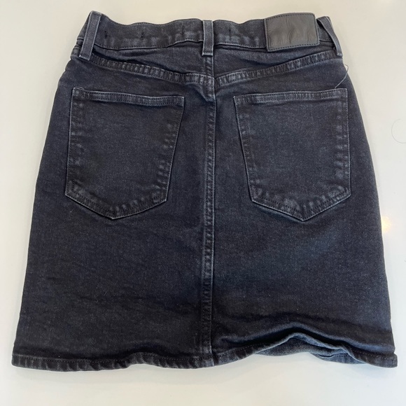 ARITZIA Denim Forum Black Pin-up Denim Skirt US27 - Picture 2 of 3